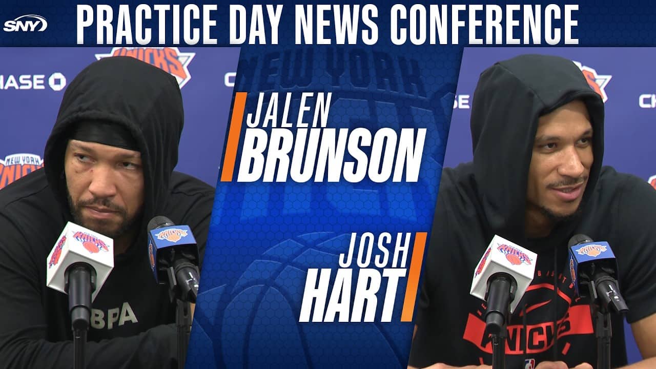 Jalen Brunson, Josh Hart talk Knicks' defensive energy, feeding off MSG crowd in Game 1 victory