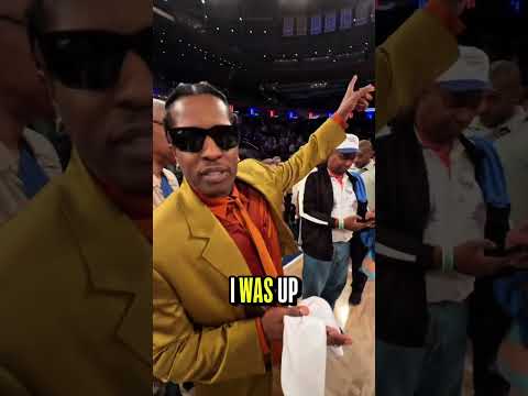 ASAP Rocky, the Knicks good luck charm?? Thank him later 😂😂 🏆