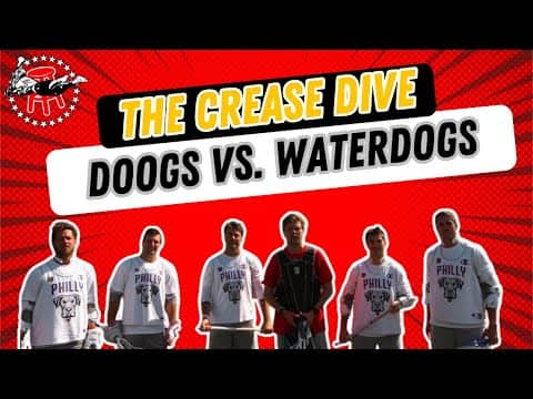 THE CREASE DIVE GOALIE CHALLENGE -- DOOGS VS. THE PHILADELPHIA WATERDOGS