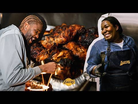 Deandre Ayton’s Mom Woke Up at 3AM to Cook for the Lakers?!