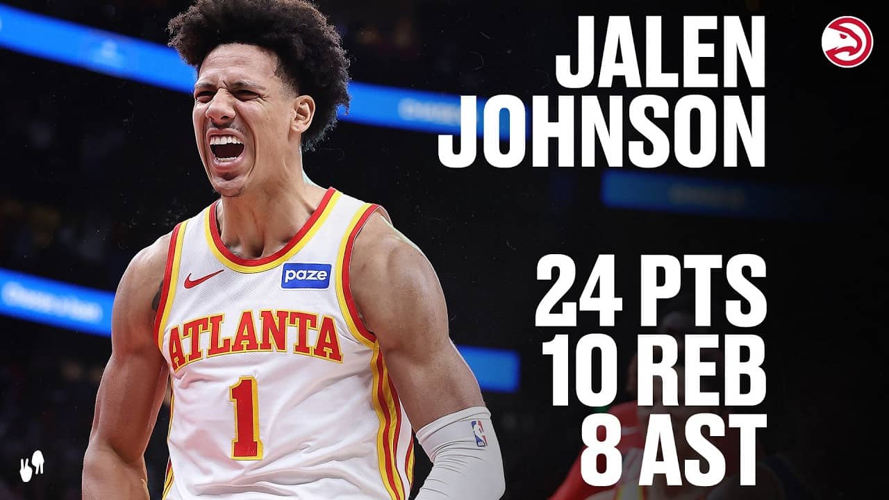 Jalen Johnson near triple-double helps Hawks to Win over Knicks, 2-1 Series Lead