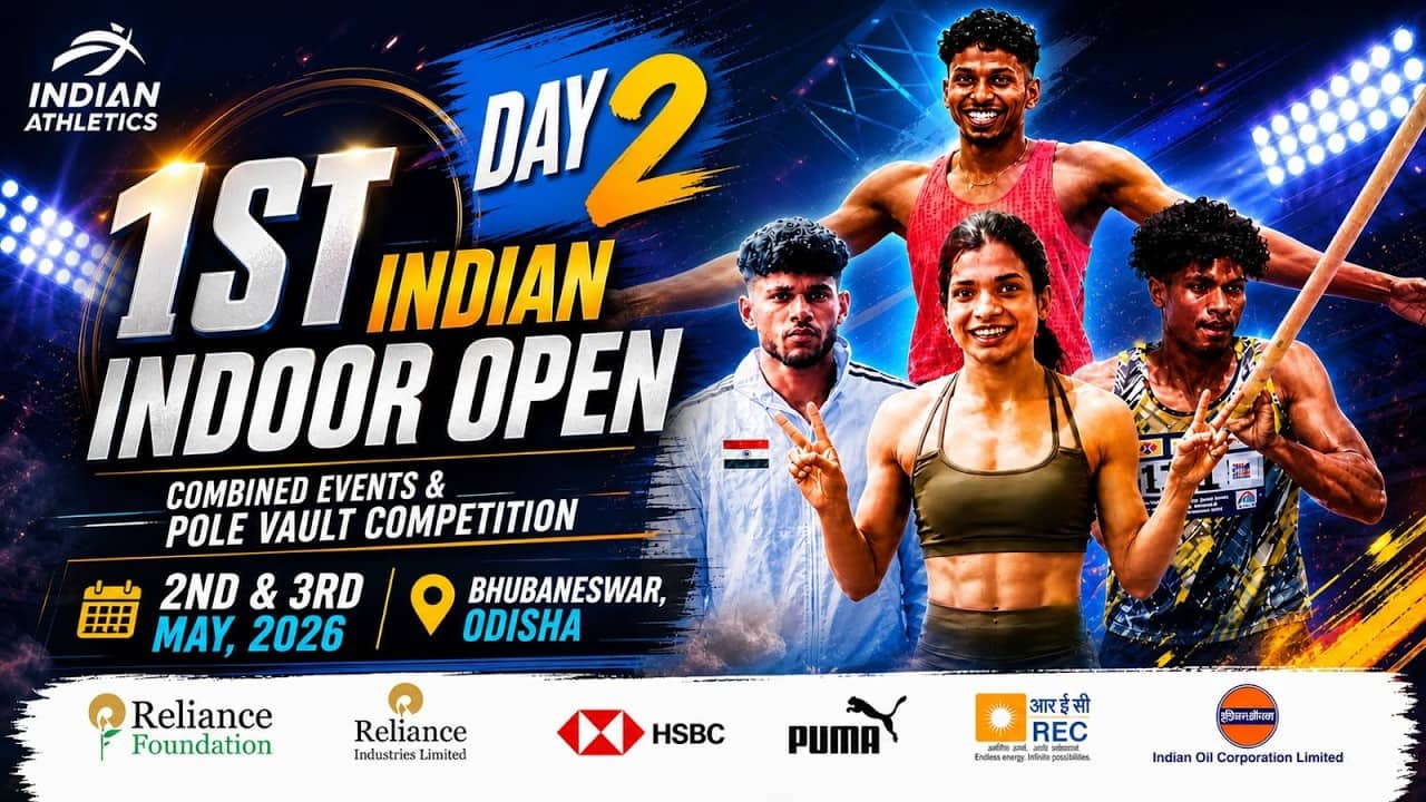 1st INDIAN INDOOR OPEN COMBINED EVENTS & POLE VAULT COMPETITION DAY - 2