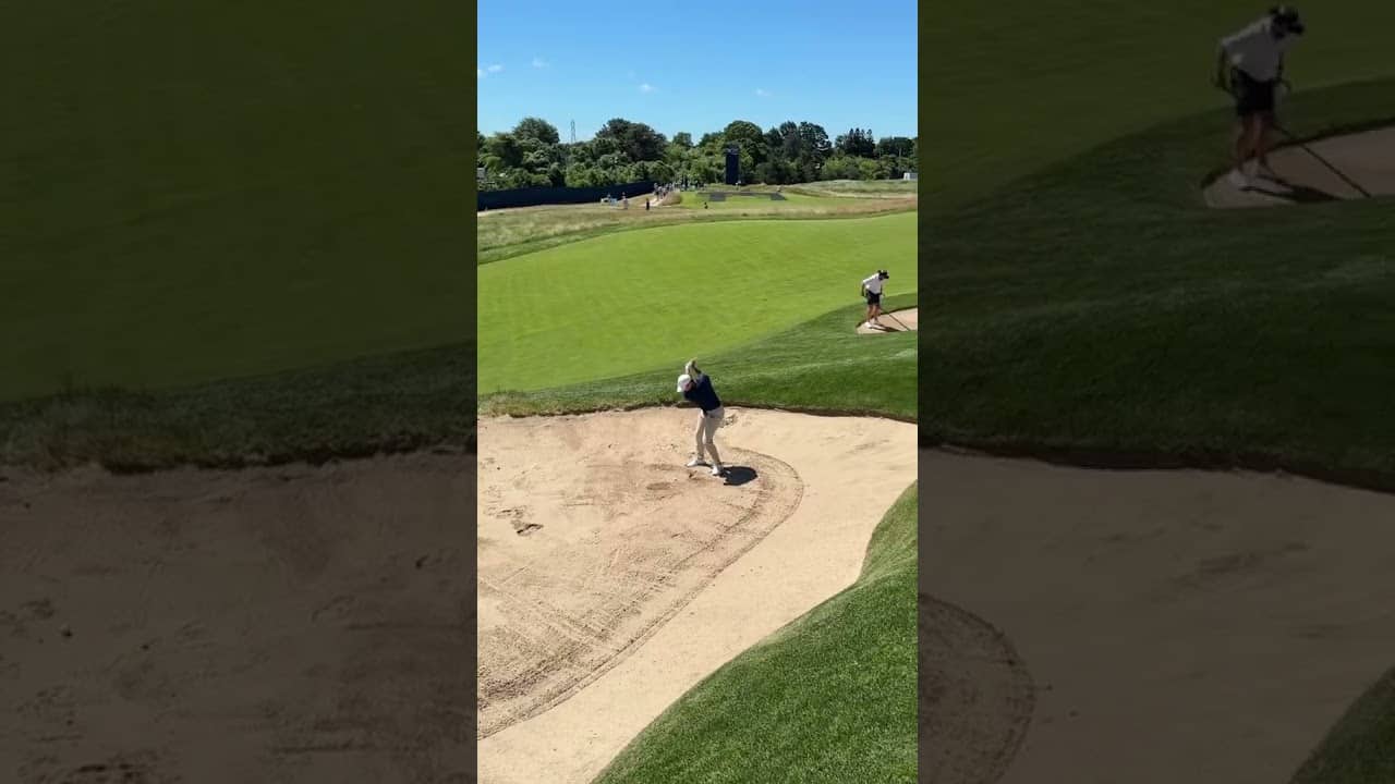 Thought this was the same clip on repeat? Think again. Rory is just that good from the bunker. #TP5