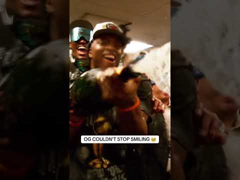 OG was ready for the champagne showers 🤣
