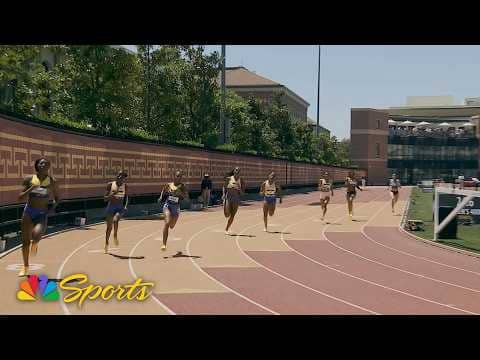 Aaliyah Butler holds on to win women's 400m at LA Grand Prix | NBC Sports