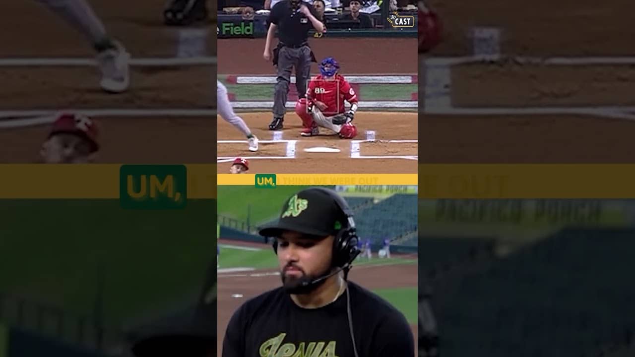 How Carlos Cortes Found Out He Won AL Player of the Week! #athletics #shorts