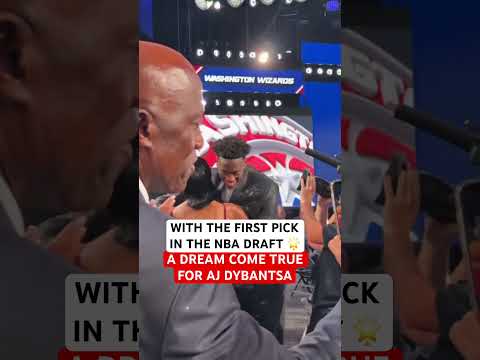 The moment AJ Dybantsa heard his name called as the #1 overall pick in the NBA Draft 🎉🥹