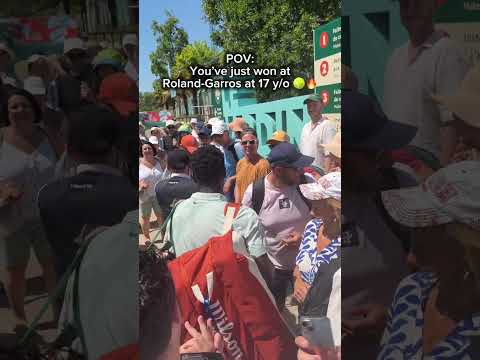 Moise Kouame is living the dream π«π· #rolandgarros