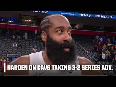 James Harden reacts to Cavaliers-Pistons Game 5 OT win š 'WE'RE SHAPING OUT STORY' | NBA on ESPN