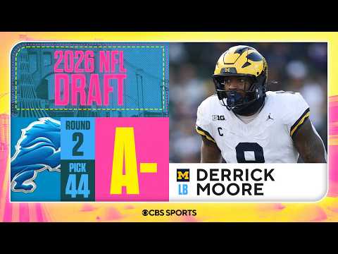 Lions select Derrick Moore in Second Round, No. 44 overall | 2026 NFL Draft Grades & Reaction