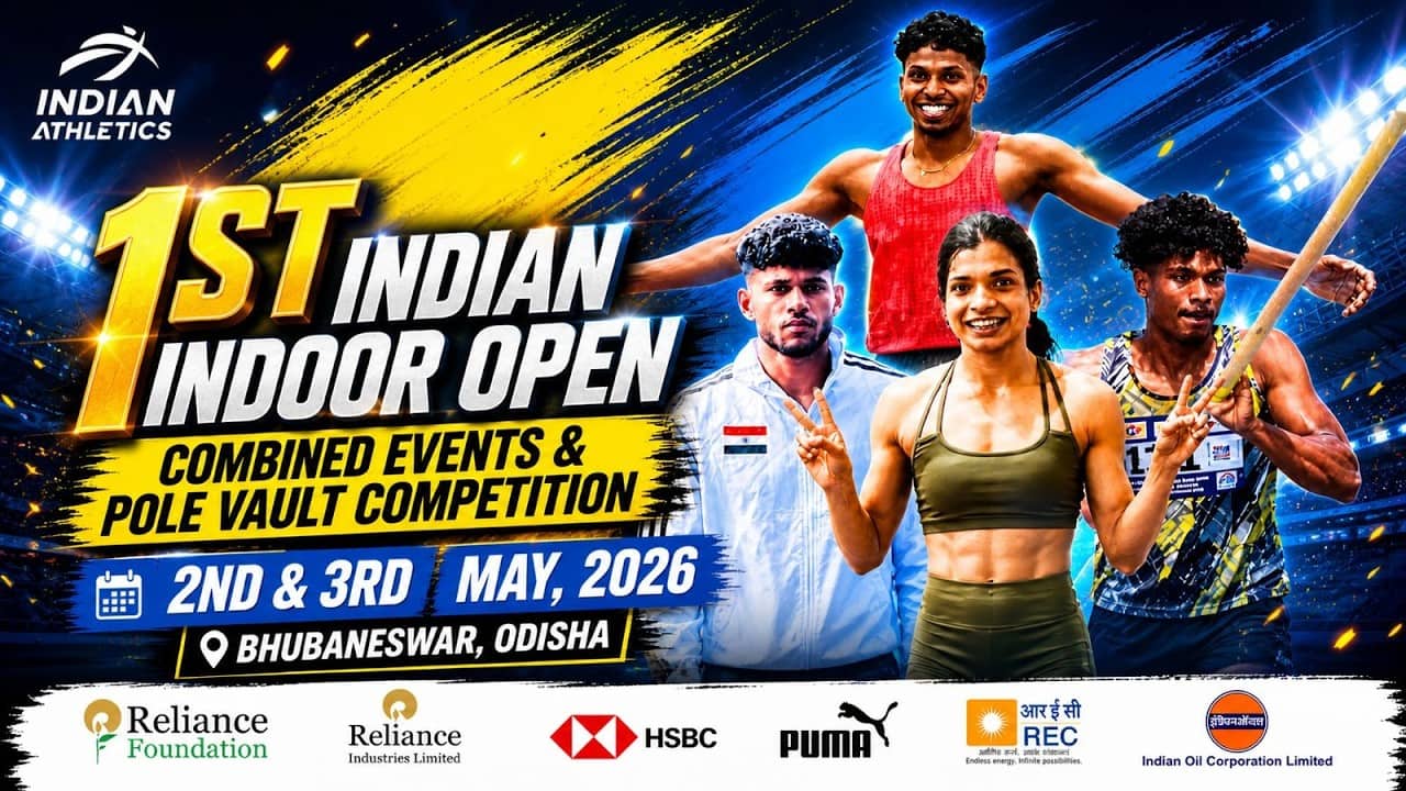 1st INDIAN INDOOR OPEN COMBINED EVENTS & POLE VAULT COMPETITION