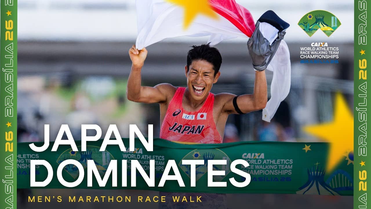 Katsuki leads Japan to marathon gold | World Race Walking Team Championships Brasilia 26
