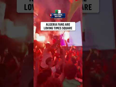 Algeria has brought the energy to Times Square 🇩🇿