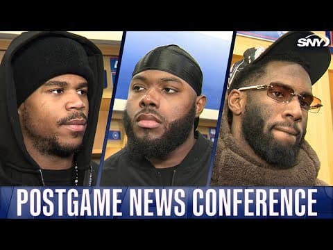 Abdul Carter, Andrew Thomas, and Brian Burns talk Giants’ week 16 loss to the Vikings