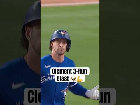 Ernie Clement launches a HUGE 3-RUN shot in the Bronx π