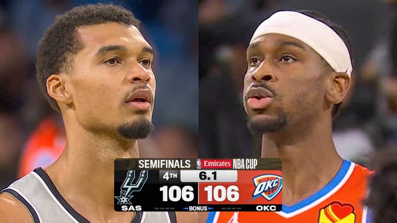 5 WILD Thunder vs Spurs Game Endings π€―