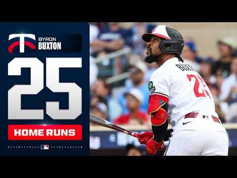 Byron Buxton keeps on mashing! He launches his 25th home run of the season 🔥 | MLB Highlights