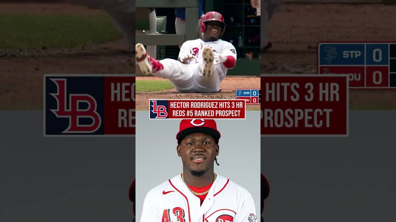 Cincinnati Reds #5 Ranked Prospect Hector Rodriguez Hits THREE Home Runs