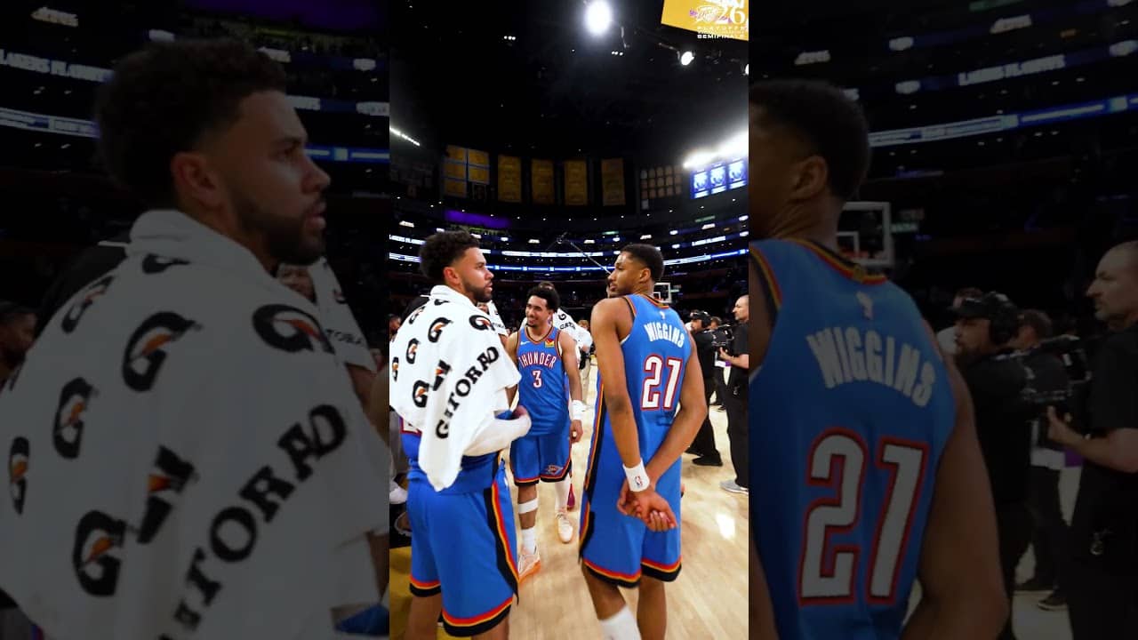 Postgame vibes are immaculate ๐ #okcthunder