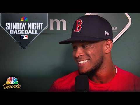 Ceddanne Rafaela reveals keys behind breakout year with Red Sox | Sunday Night Baseball | MLB on NBC