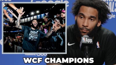 Julian Champagnie on Spurs Winning the Western Conference Finals