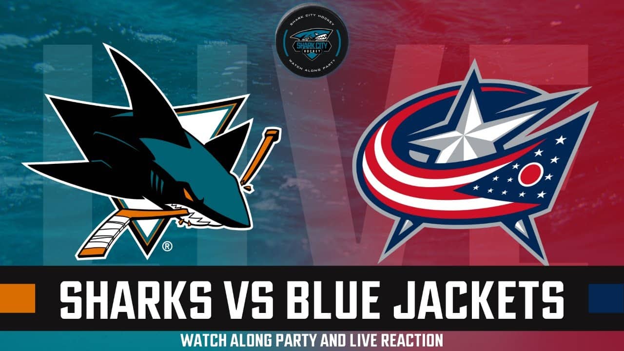 SAN JOSE SHARKS VS COLUMBUS BLUE JACKETS LIVE WATCH PARTY