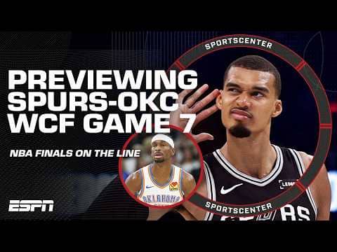 SPURS-THUNDER GAME 7 preview š¤ How either team will advance to the NBA Finals š | SportsCenter