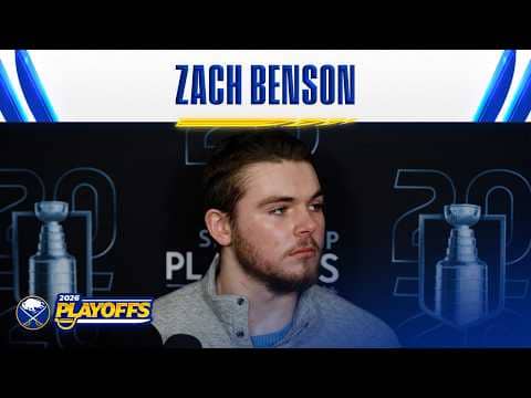 “We’re Going To Be Hungry” | Zach Benson Ahead Of Game 4 In Montreal | Buffalo Sabres Playoffs