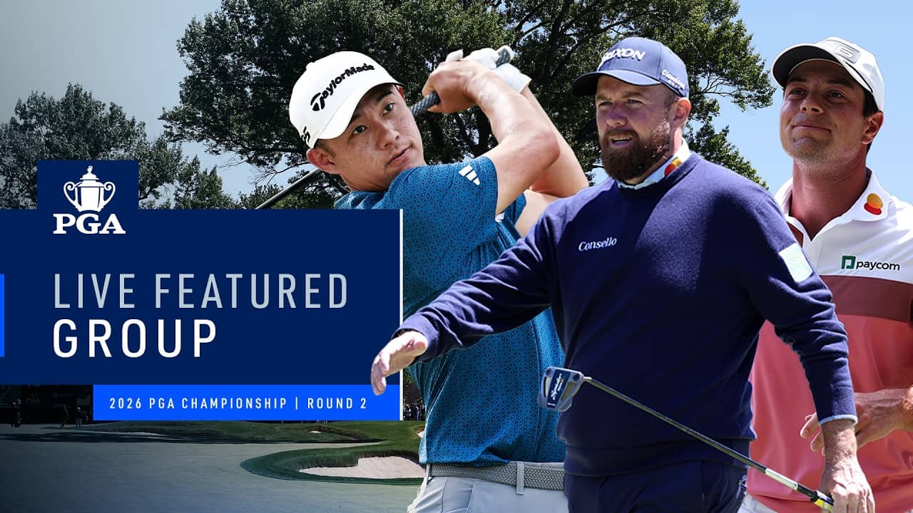 Lowry, Hovland, Morikawa | Featured Group 1 AM | Round 2 | 2026 PGA Championship