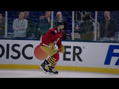 Aaron Ekblad MIC'D UP for Winter Classic practice ๐๏ธ๐ด