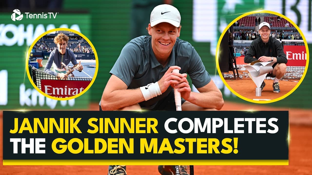 Jannik Sinner Becomes The YOUNGEST Man To Complete The Golden Masters! 🇮🇹✨