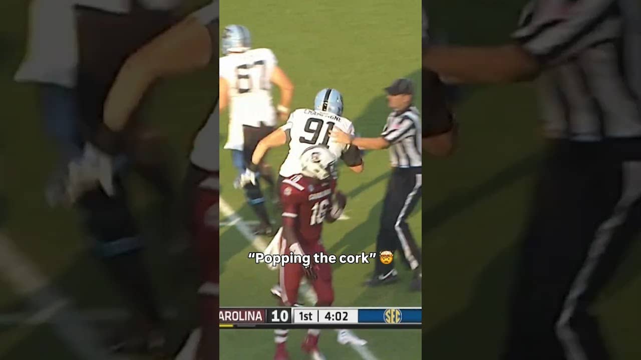 He ran into a wall π³ #unc #accfootball #collegefootball