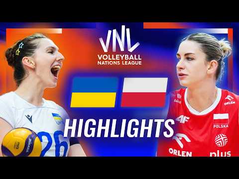 Ukraine πΊπ¦ vs. Poland π΅π± - Highlights | Week 2 | Women's VNL 2026