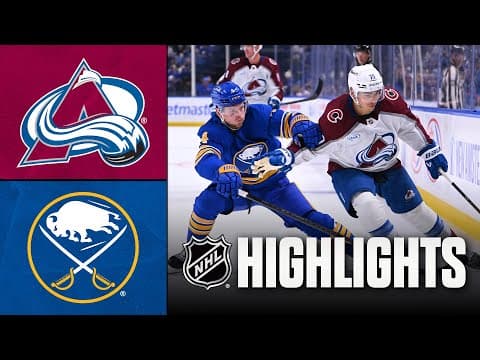 NHL Highlights | Avalanche vs. Sabres | October 13, 2025