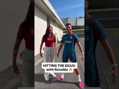 She hit the ultimate celly with Ronaldo š¤ (via @celine.dept/IG)