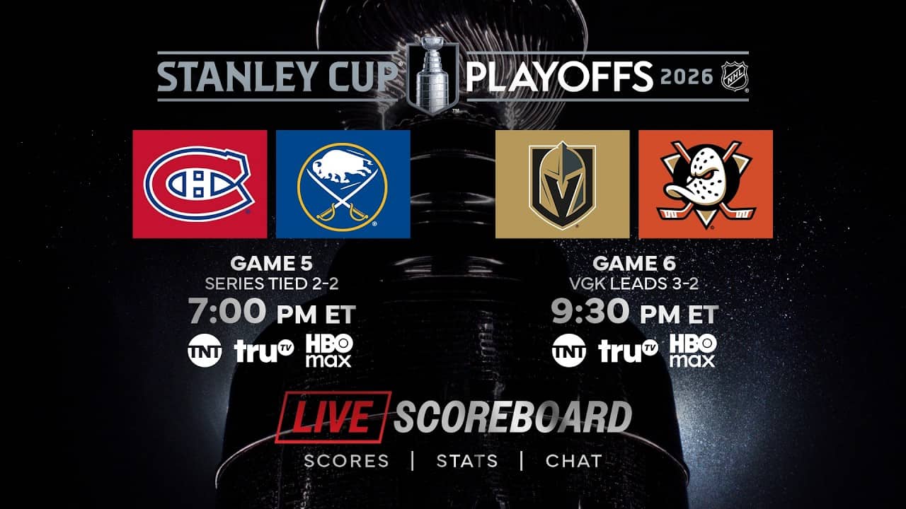 π LIVE NHL Stanley Cup Playoffs Scoreboard & Chat 5/14 ππ₯