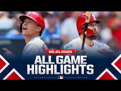 Highlights from ALL GAMES on 6/21 (POTENTIAL CATCH OF THE YEAR, Schwarber homers AGAIN & MORE)
