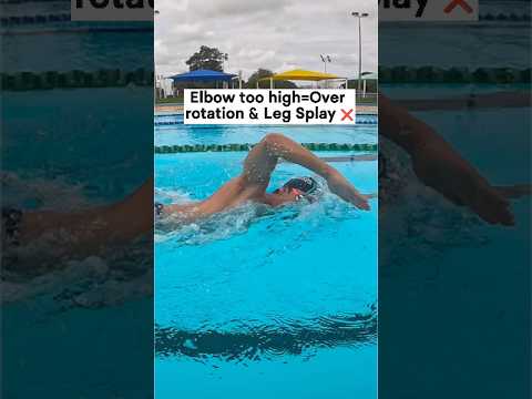 Keep the elbow moderately low during recovery.