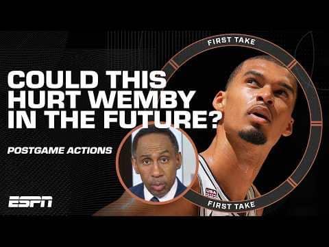 Should Wemby have to SHAKE HANDS after a loss? š Big Perk makes it PERSONAL | First Take