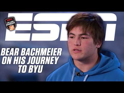Cougars, Tiger & BEAR! OH MY! 😱 Bear Bachmeier's journey to BYU 🍿 | College GameDay