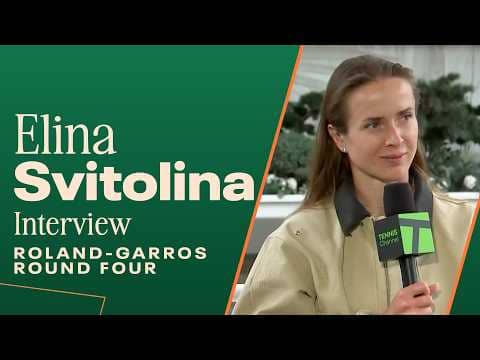 Elina Svitolina says Gael Monfils returns to Paris for her quarterfinal ❤️ | 2026 Roland Garros