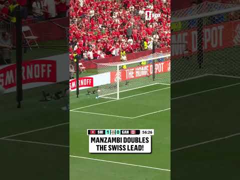 Johan Manzambi powers it past the keeper to make it 2-0 Switzerland in Vancouver! π¨π