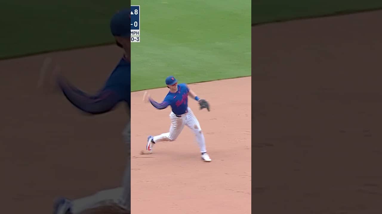 Brett Baty makes the nice play! 👏