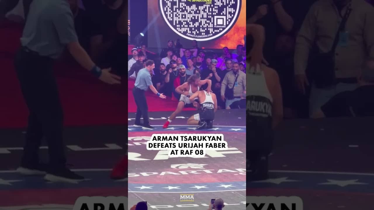 Arman Tsarukyan defeats Urijah Faber in the main event of RAF 08 in Philadelphia!