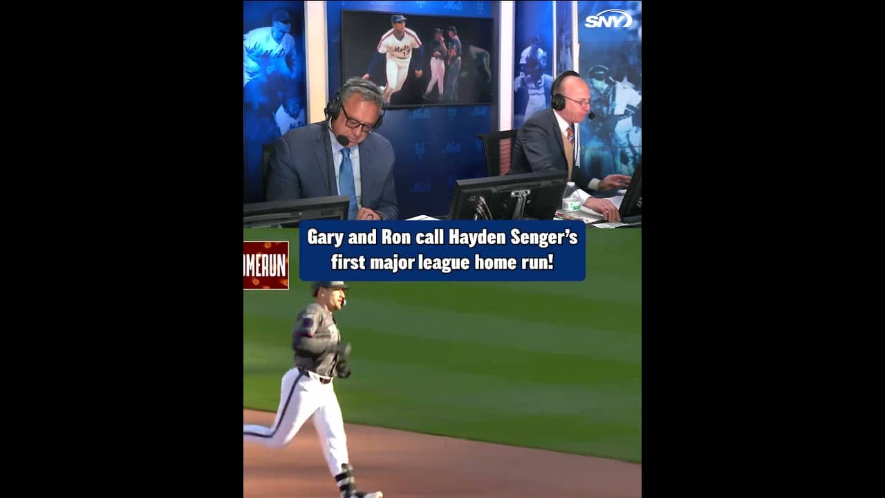 "HAYDEN SENGER WITH HIS FIRST MAJOR LEAGUE HOME RUN!" Gary and Ron had the call!🎙