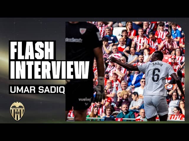 FLASH INTERVIEW DE SADIQ TRAS GANAR AL ATHLETIC CLUB | VALENCIA CF