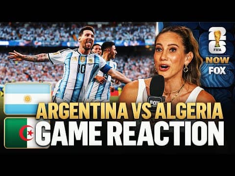 LEO MESSI HAT TRICK🚨 FIFA World Cup Now reacts to Argentina's 3-0 shutout win vs. Algeria ⚽️