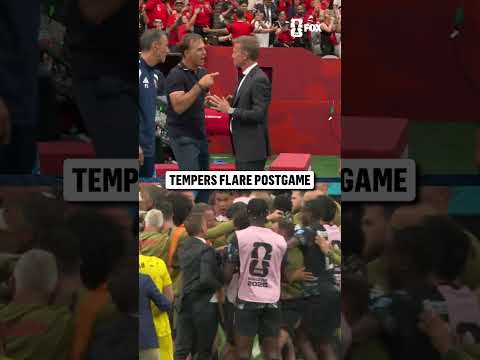 Tensions ran high after the match between Canada and Qatar