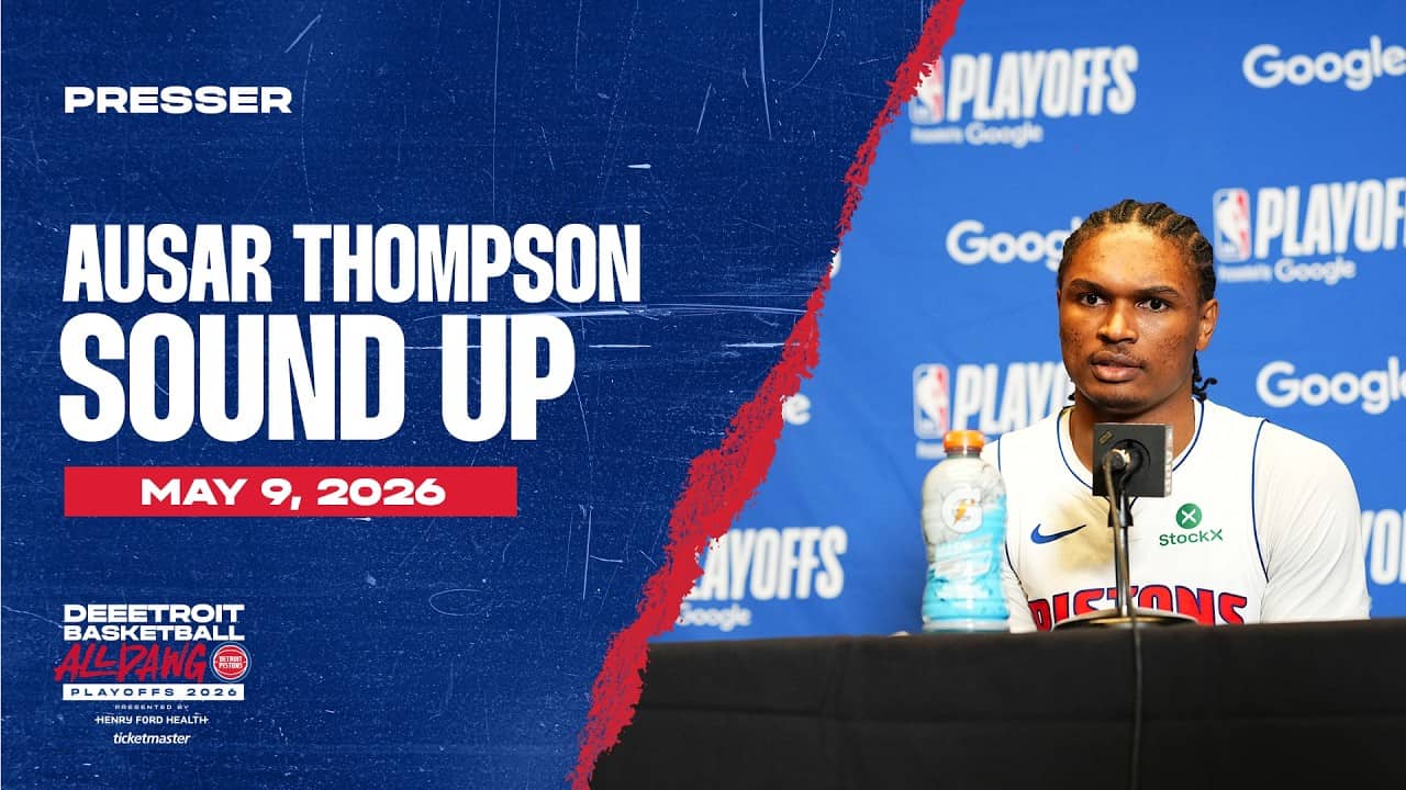 Round 2 Game 3: Post-Game Press Conference: Ausar Thompson | Pistons vs. Cavs | 05.09.26