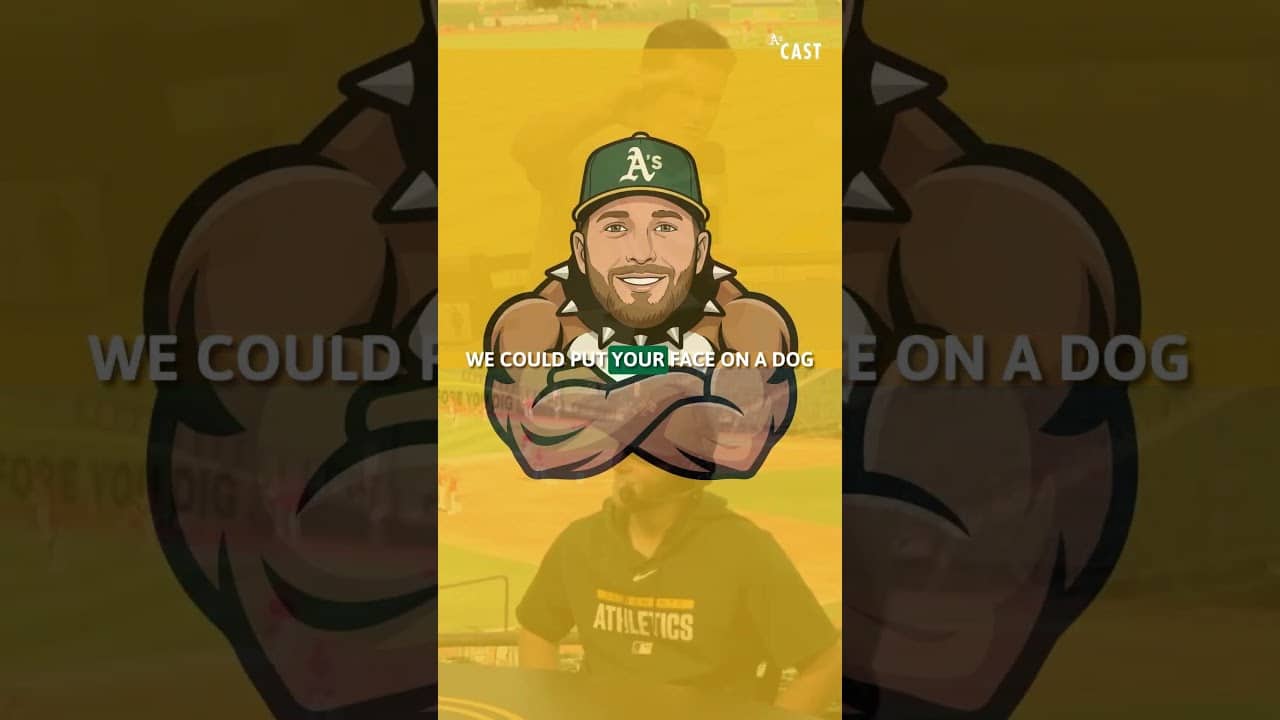 They did this A's pitcher dirty with this graphic 😭 #shorts #athletics